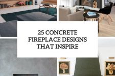 25 concrete fireplace designs that inspire cover