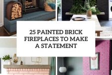 25 painted brick fireplaces to make a statement cover