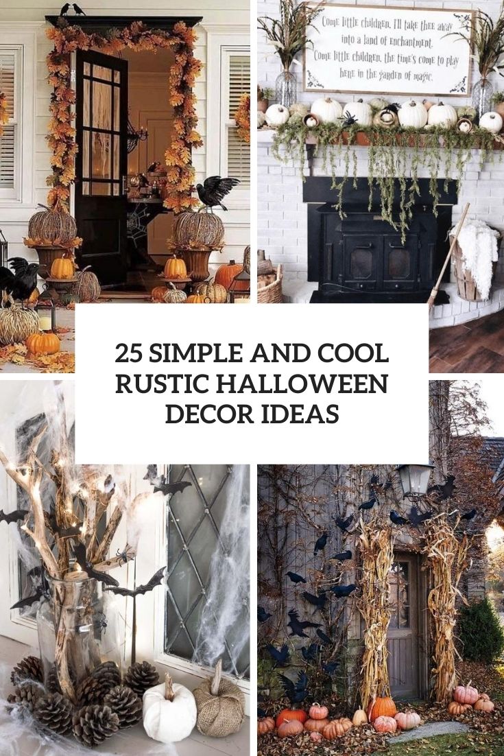 simple and cool rustic halloween decor ideas cover