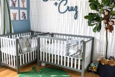 26 two names put on the wall for a shared nursery is a cute idea showing where who sleeps