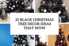 25 black christmas tree decor ideas that wow cover