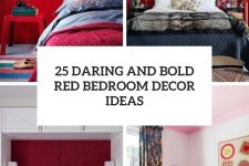 25 daring and bold red bedroom decor ideas cover