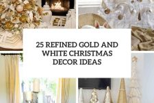 25 refined gold and white christmas tree decor ideas cover