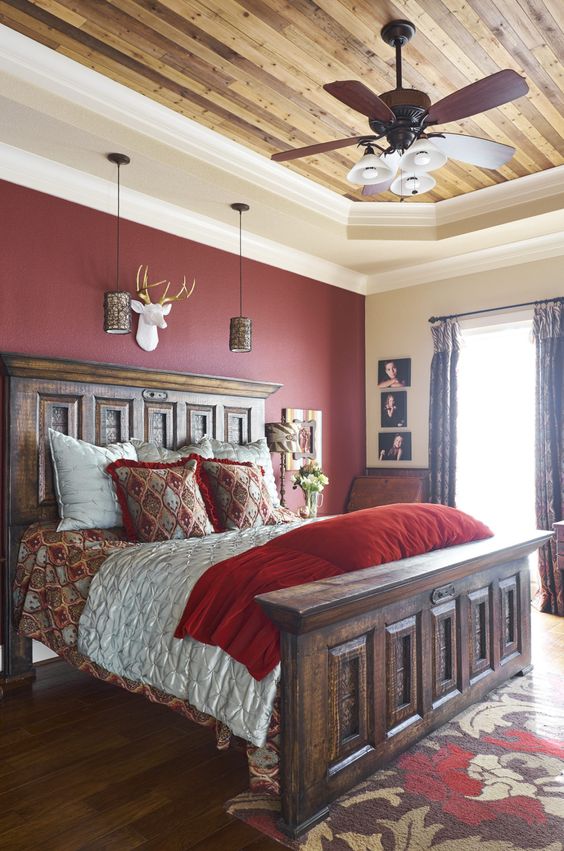 a gorgeous rustic bedroom design