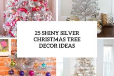 25 shiny silver christmas tree decor ideas cover