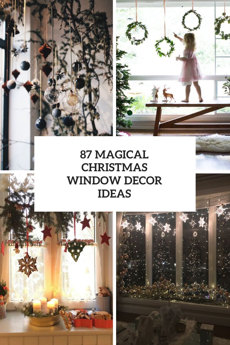 87 Magical Christmas Window Decor Ideas