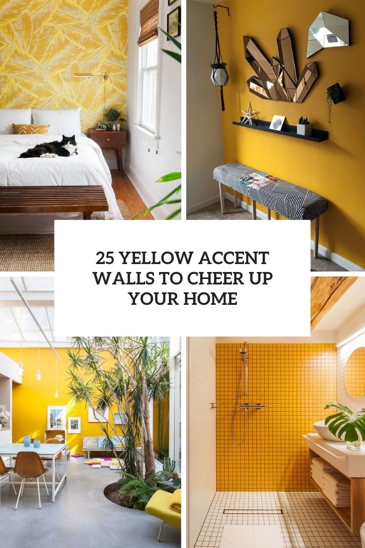 yellow accent walls to cheer up your home cover