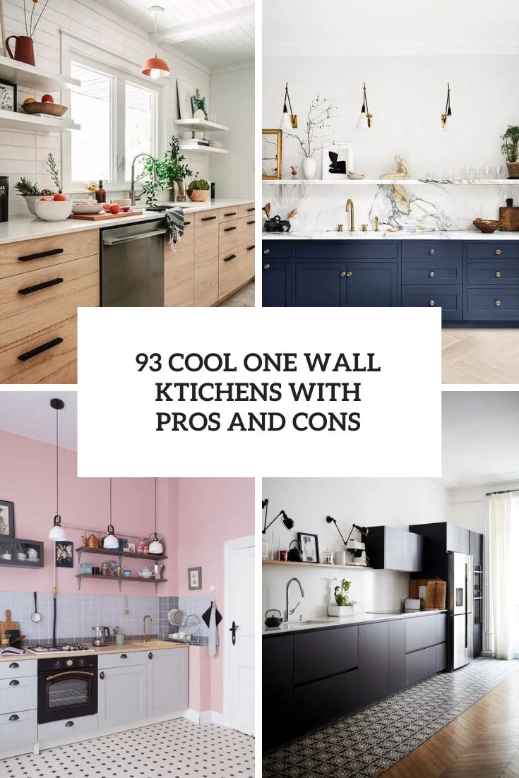 cool one wall kitchens with pros and cons cover