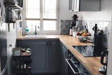 a stylish grey kitchen design