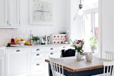 a lovely kitchen with retro elements