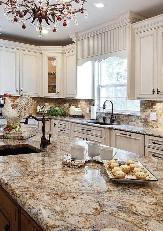 37 Granite Countertop Ideas With Pros, Blue Kitchen Countertop Ideas