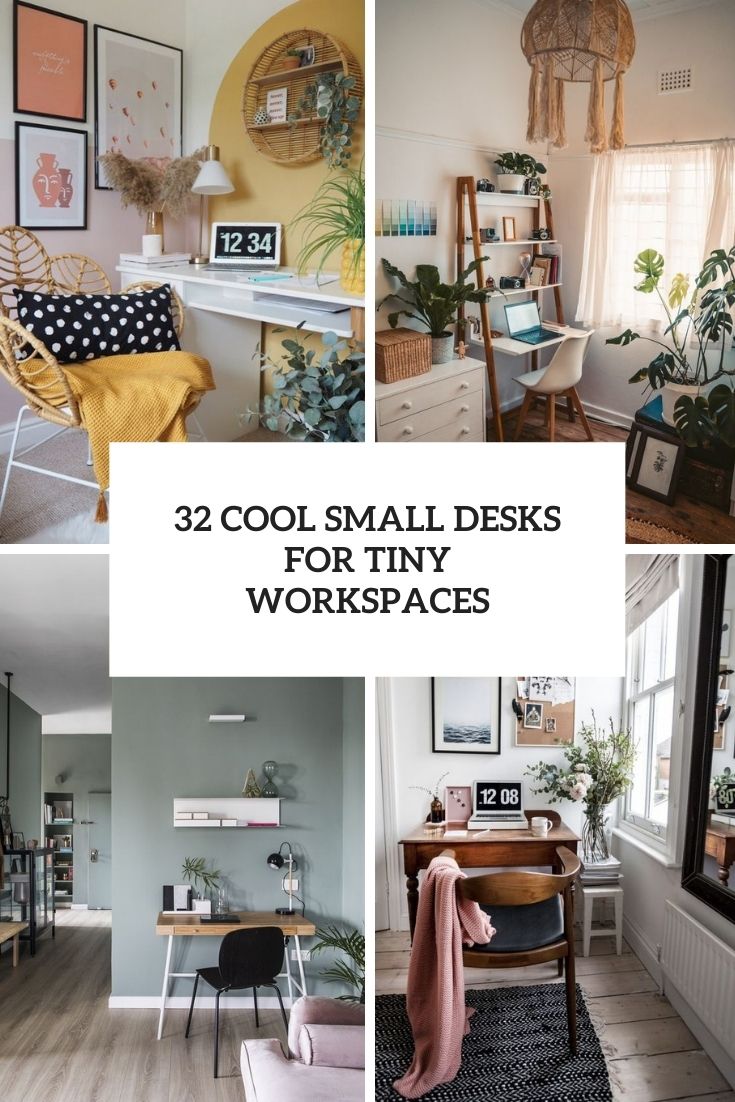 cool small desks for tiny workspaces cover