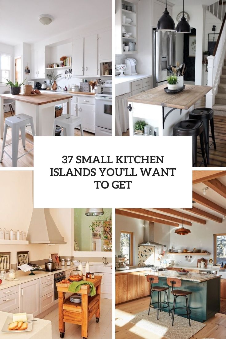 37 Small Kitchen Islands You’ll Want To Get