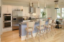 a simple nature-inspired coastal kitchen design