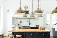 a stylish light-filled industrial kitchen design