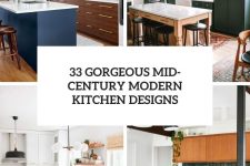 33 gorgeous mid-century modern kitchen designs cover