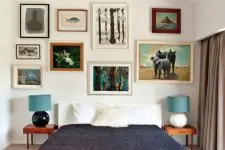 a cool gallery wall with different frames