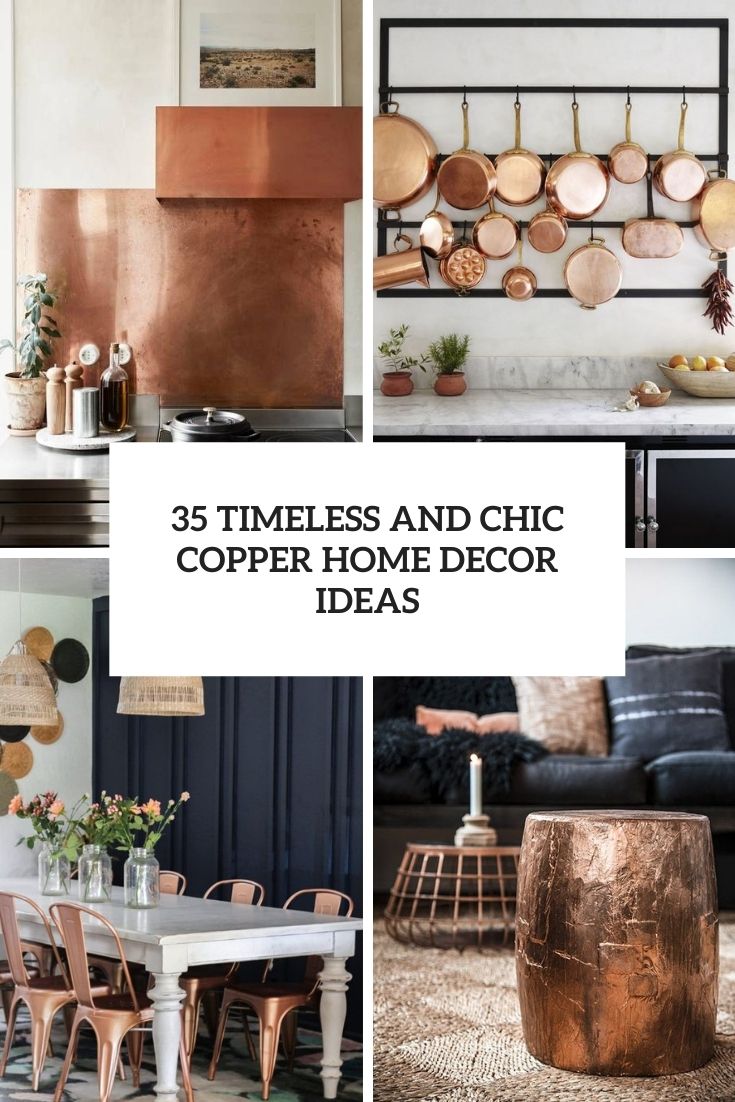 timeless and chic copper home decor ideas cover