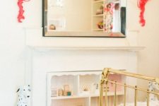 a non-working fireplace turned into a doll house is a lovely and fun idea for a little one’s room
