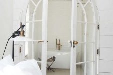 an all-white bedroom design