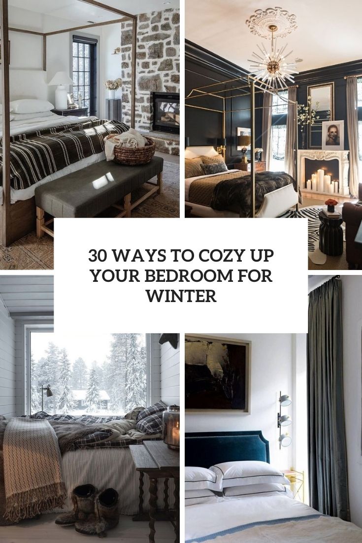 ways to cozy up your bedroom for winter cover