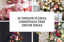 32 unique floral christmas tree decor ideas cover