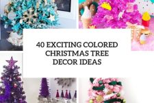 40 exciting colored christmas tree decor ideas cover