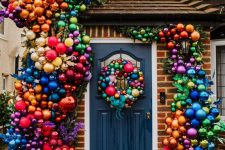 Early Hours London – Christmas decor and festive doorways