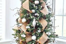 cute tabletop woodland christmas tree decor