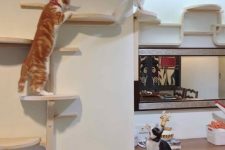 15 an IKEA Frosta stool cat tree is really a fresh and clever solution that looks modern and out of the box