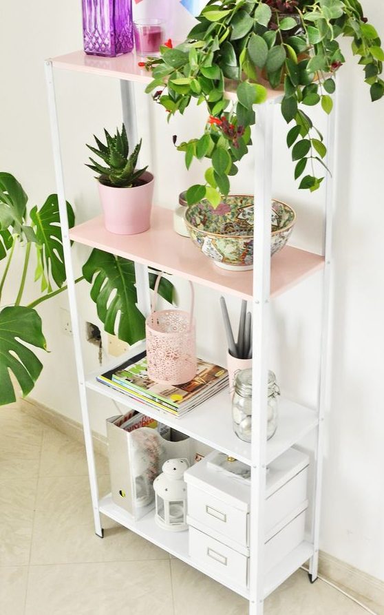 a cute Hyllis hack with white and pink parts is an ideal pastel piece for a girlish space