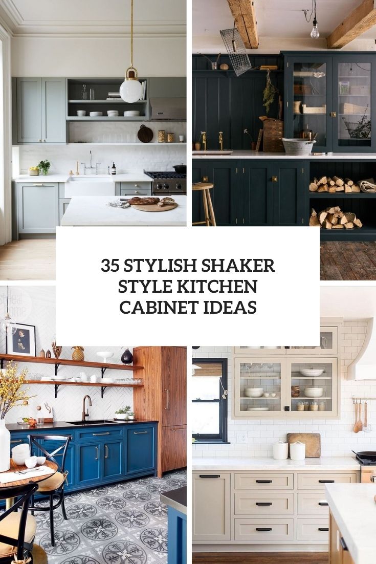 35 Stylish Shaker Style Kitchen Cabinet Ideas