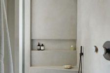 an ultra-modern minimalist bathroom design