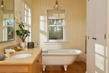 a cozy rustic bathroom design