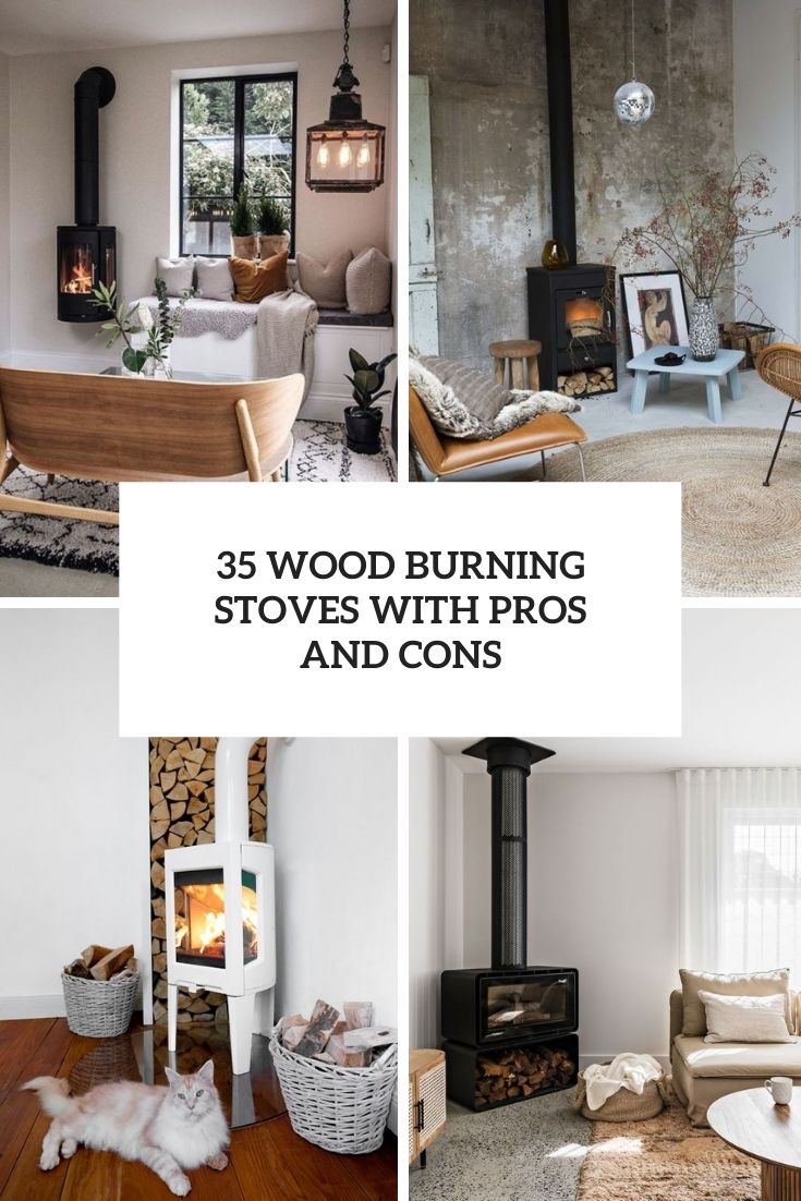 wood burning stoves with pros and cons cover