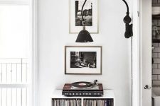 28 a small nook used for storing vinyl and for playing it too – only for melomans and vintage lovers