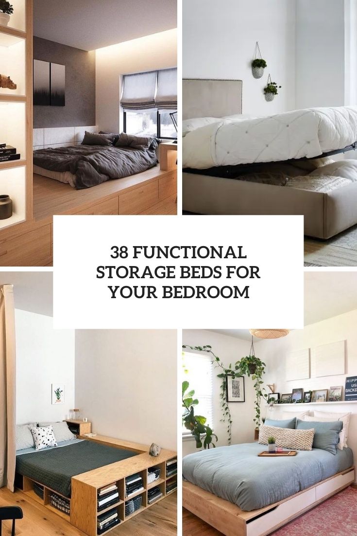 functional storage beds for your bedroom cover