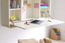 a practical desk for a kids room