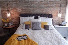 a stylish industrial bedroom design