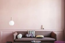 a stylish pastel living room design
