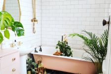 a cozy modern tropical bathroom design