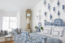 a lovely blue bedroom design