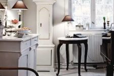 a cozy Nordic kitchen design with vintage touches