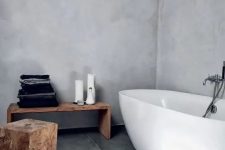 a stylish modern minimalist bathroom design