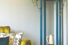 28 paint the clock in a bold shade, for example, teal, and use the lower part as a shelf, and make a statement with its color