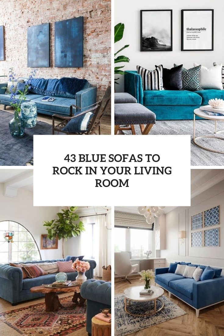 Blue Velvet Sofa Design Ideas