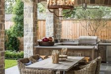 a lovely rustic patio design
