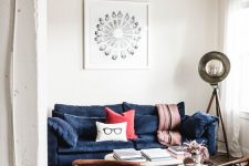a simple boho living room design