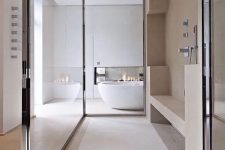 a taupe neutral bathroom design
