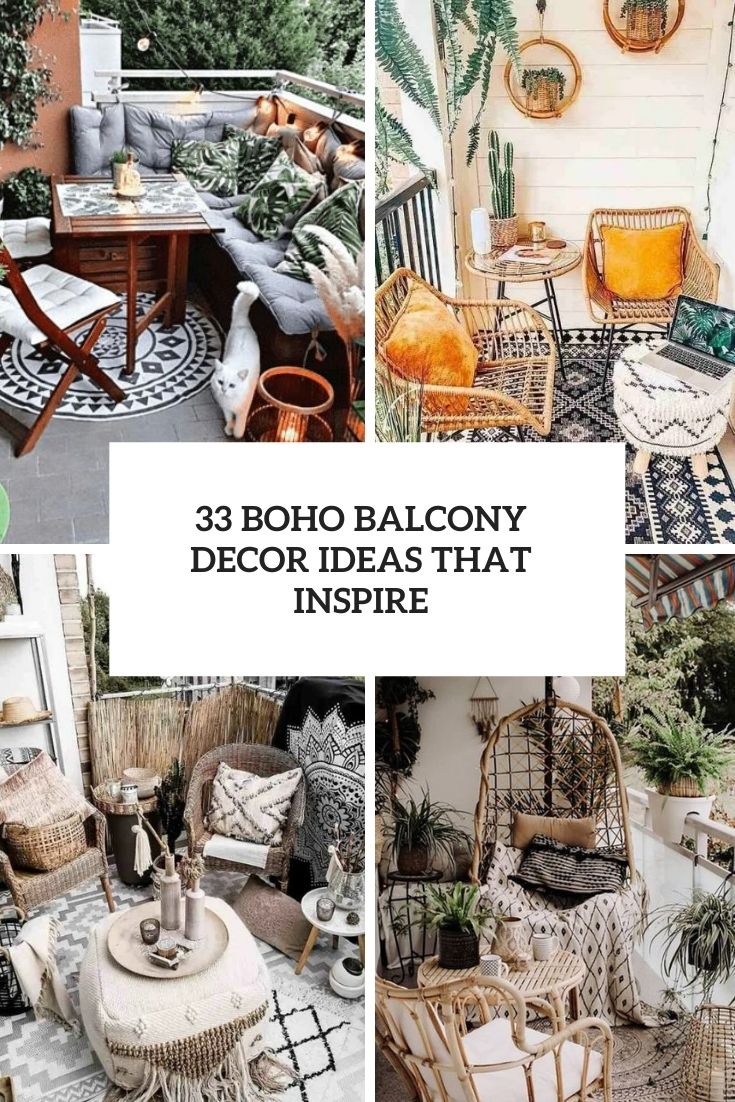 33 Boho Balcony Decor Ideas That Inspire